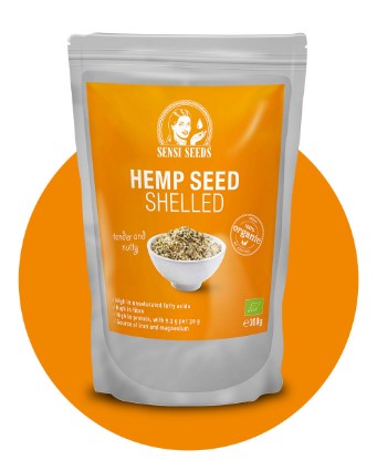 Obraz: Organiczne łuskane nasiona konopi (300G)