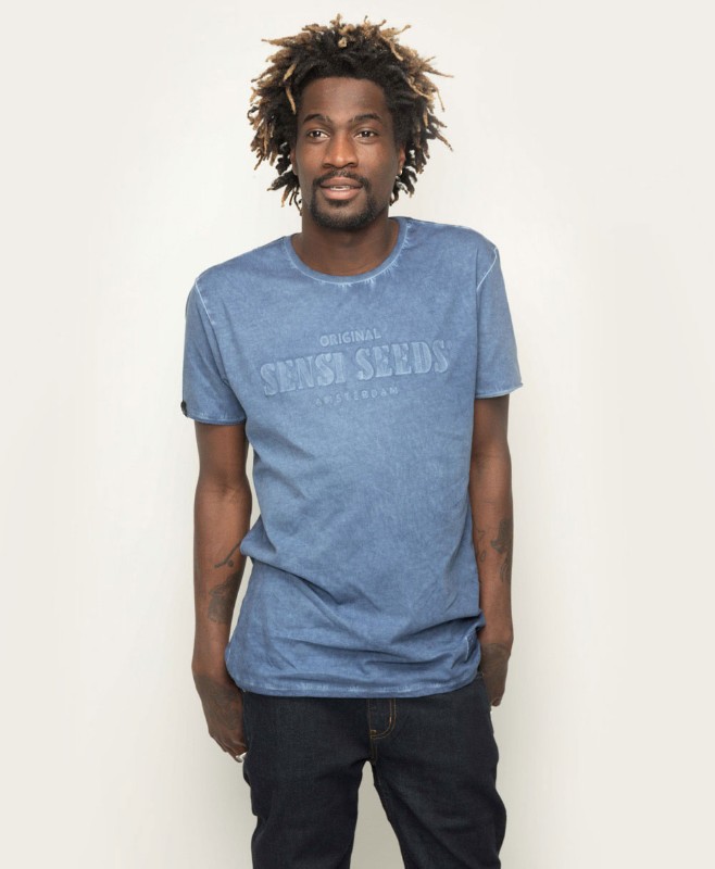 Immagine di Oil Dyed Bold T-Shirt Denim Blue